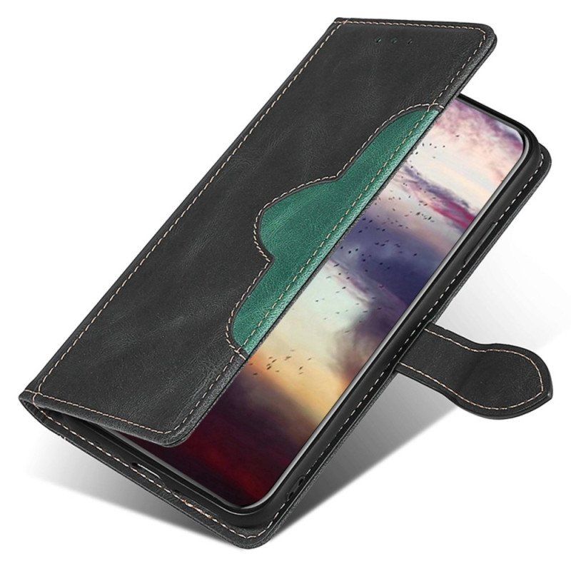 Etui Folio do Sony Xperia 5 IV Dwukolorowy Kwiatowy