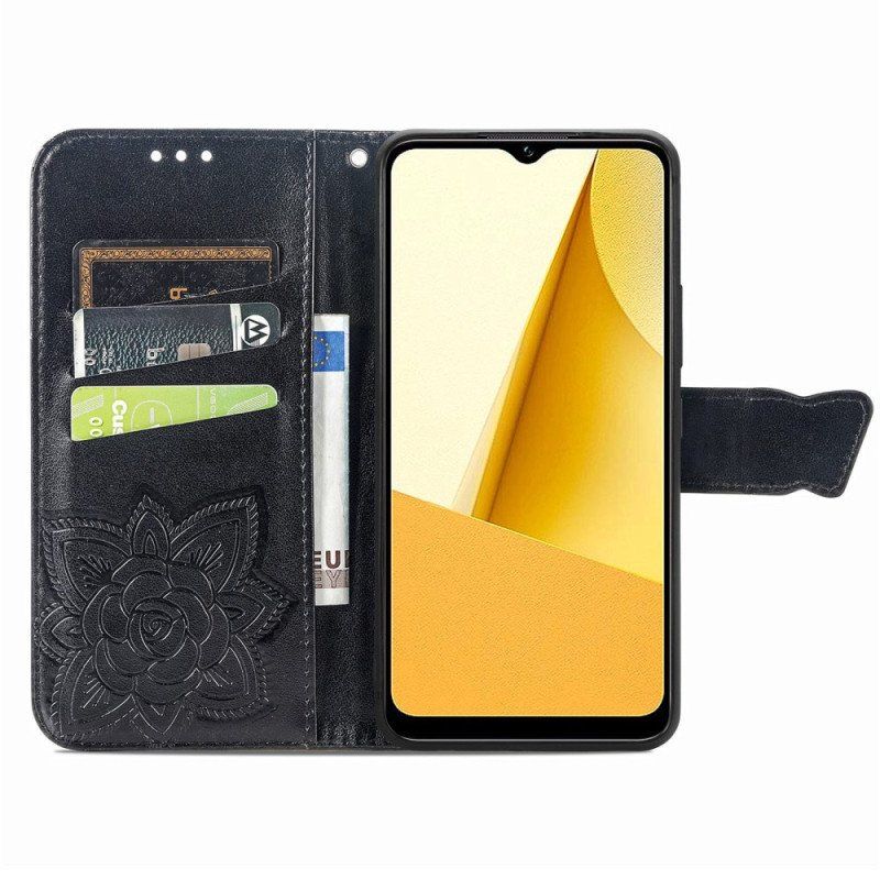 Etui Folio do Vivo Y16 Barokowy Motyl