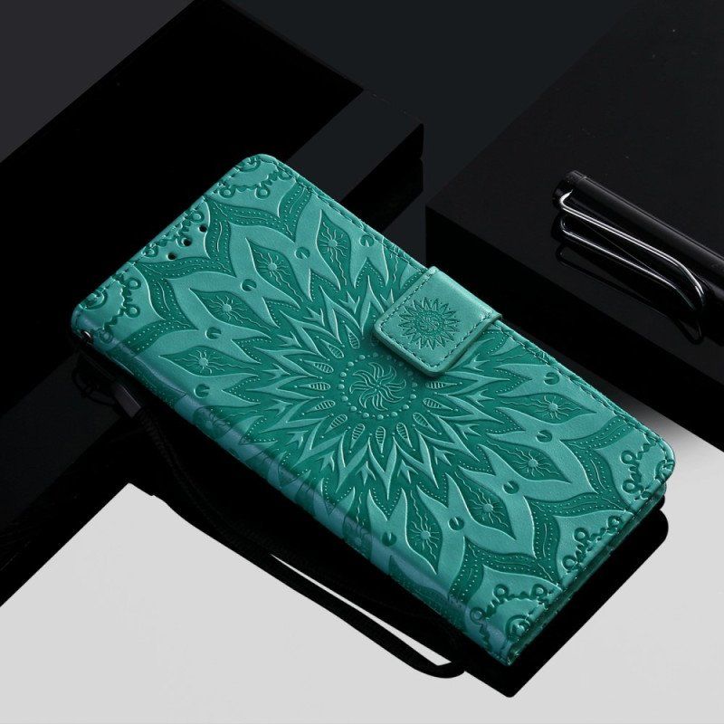 Etui Folio do Vivo Y16 Mandala Sun Ze Smyczą