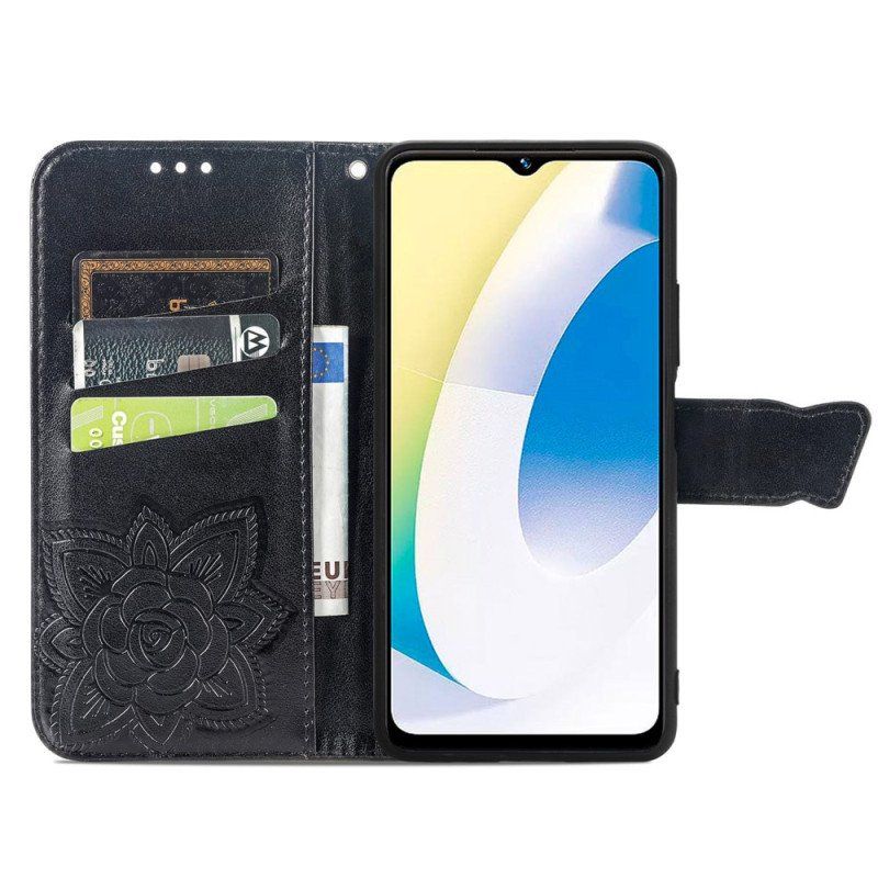 Etui Folio do Vivo Y35 Barokowy Motyl