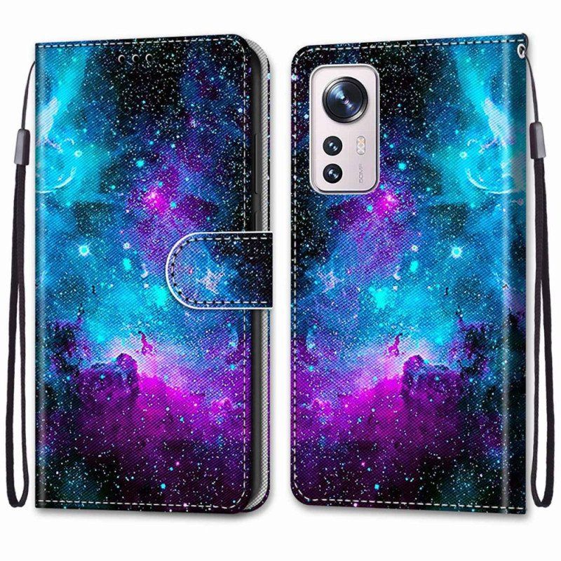 Etui Folio do Xiaomi 12 / 12X Kosmiczne Niebo