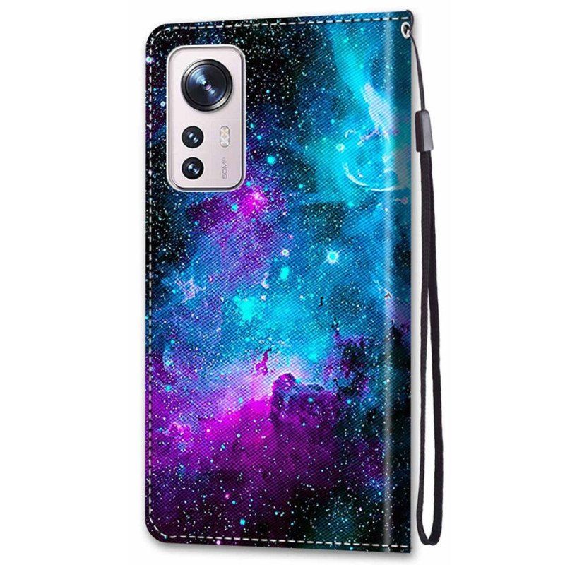 Etui Folio do Xiaomi 12 / 12X Kosmiczne Niebo