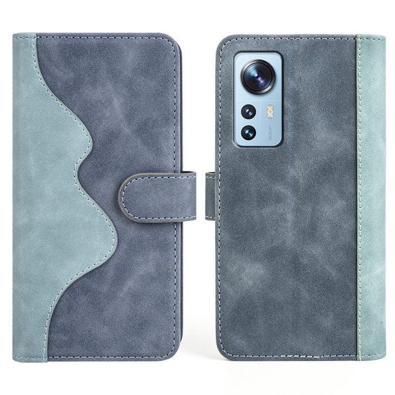 Etui Folio do Xiaomi 12 / 12X Sztuka Dwukolorowa