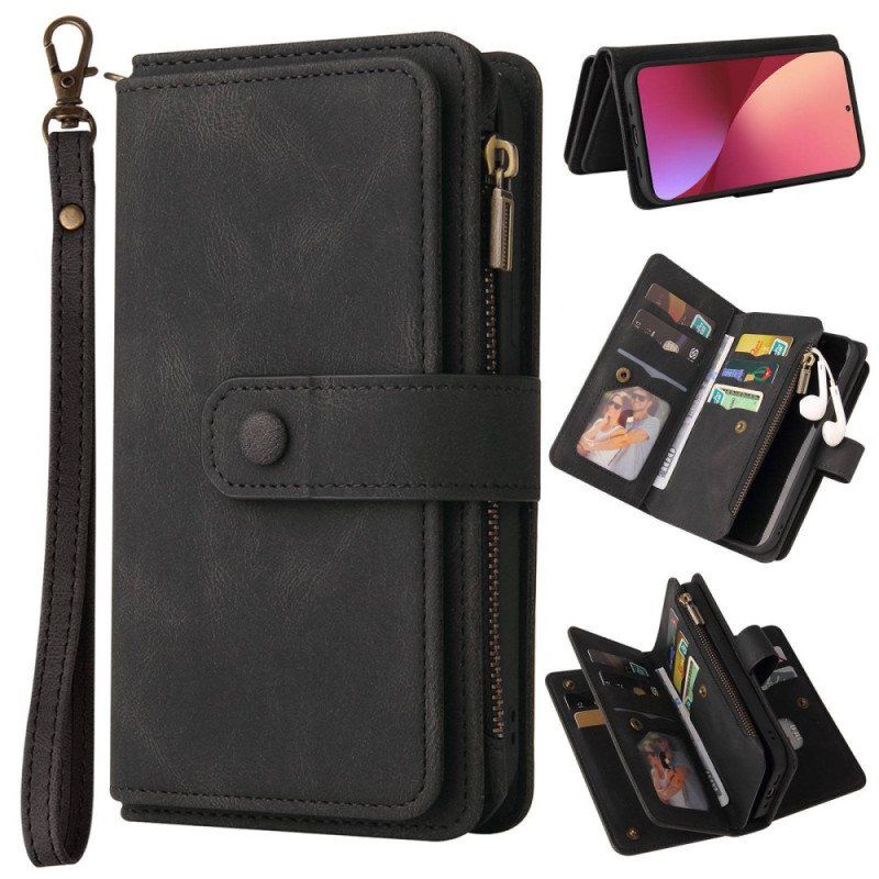 Etui Folio do Xiaomi 12 / 12X Wielofunkcyjny Uchwyt Na Karty