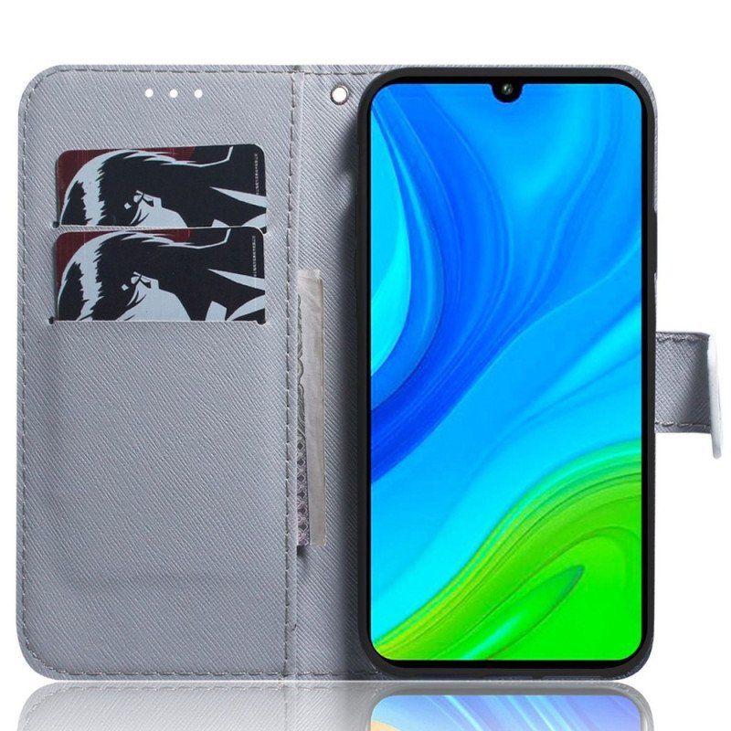 Etui Folio do Xiaomi 12 / 12X z Łańcuch Stringi Mops