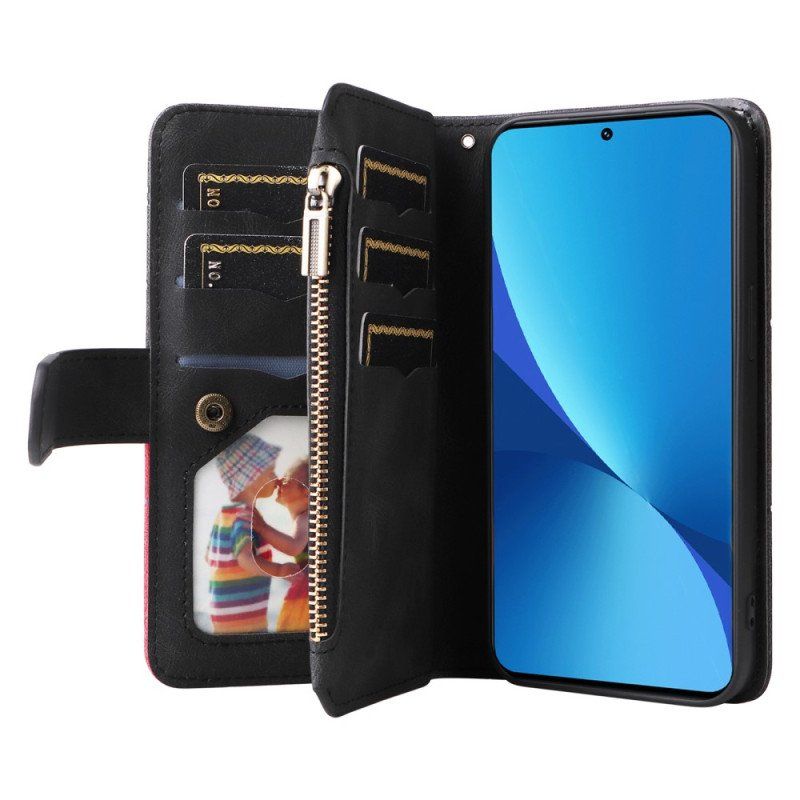 Etui Folio do Xiaomi 12 Lite Dwukolorowa Z Portmonetką