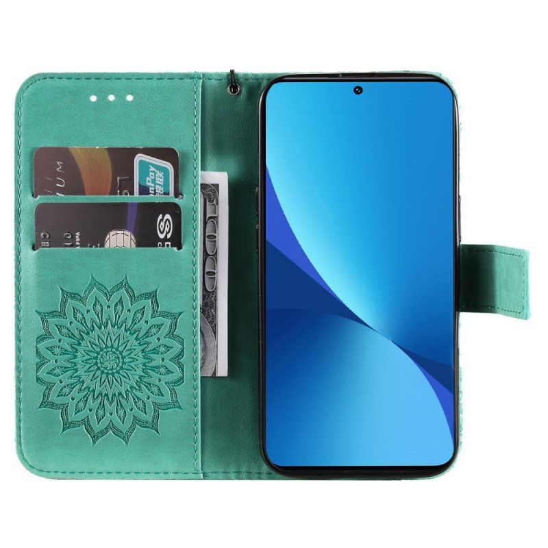 Etui Folio do Xiaomi 12 Lite Mandala Sun Ze Smyczą