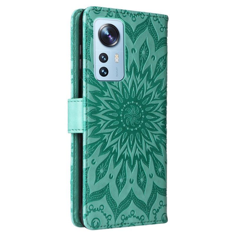 Etui Folio do Xiaomi 12 Lite Mandala Sun Ze Smyczą