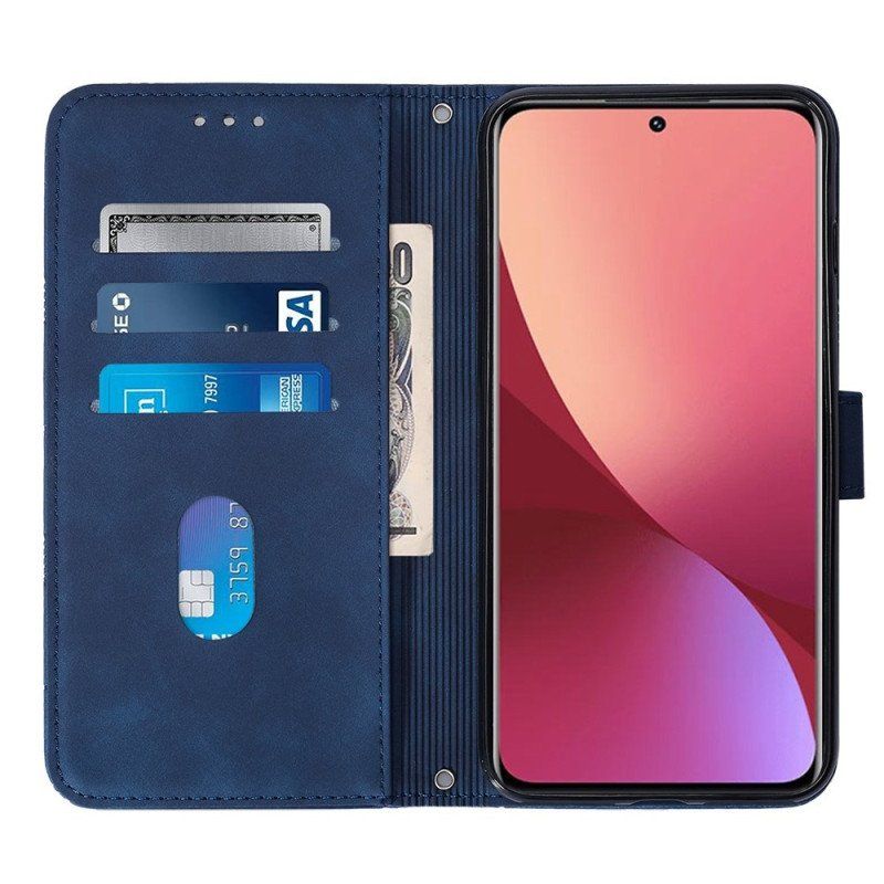 Etui Folio do Xiaomi 12 Lite Trójkąty Ze Smyczą