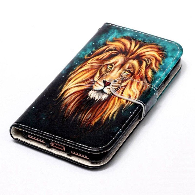 Etui Folio do Xiaomi 12 Lite z Łańcuch Smycz Lew