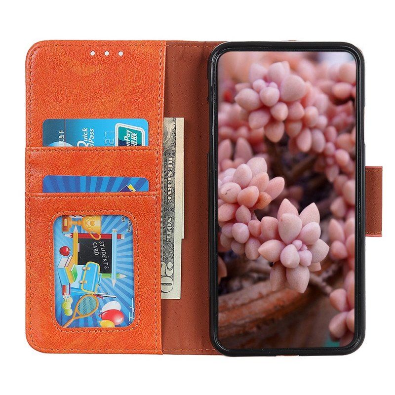 Etui Folio do Xiaomi 12 Pro Dwoina Skóry Nappa