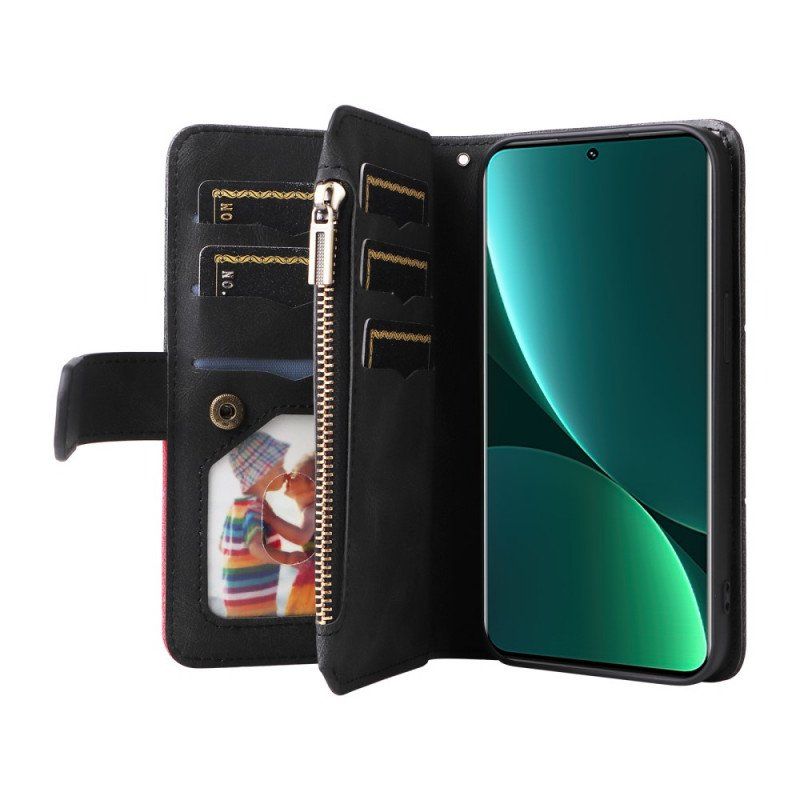 Etui Folio do Xiaomi 12 Pro Dwukolorowa Z Portmonetką