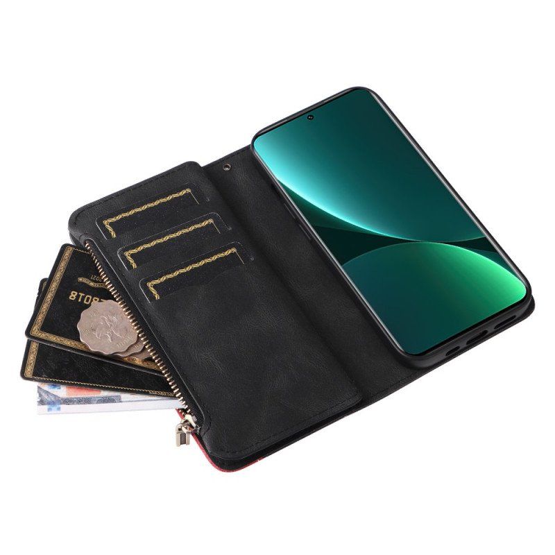 Etui Folio do Xiaomi 12 Pro Dwukolorowa Z Portmonetką