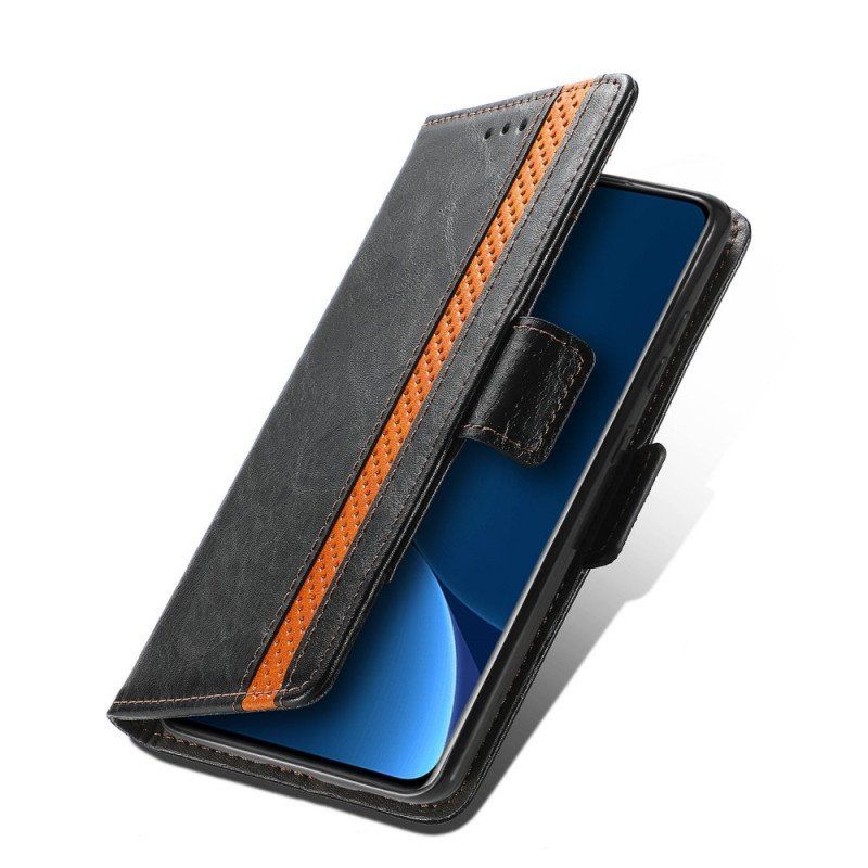 Etui Folio do Xiaomi 12 Pro Dwukolorowe Podwójne Zapięcie