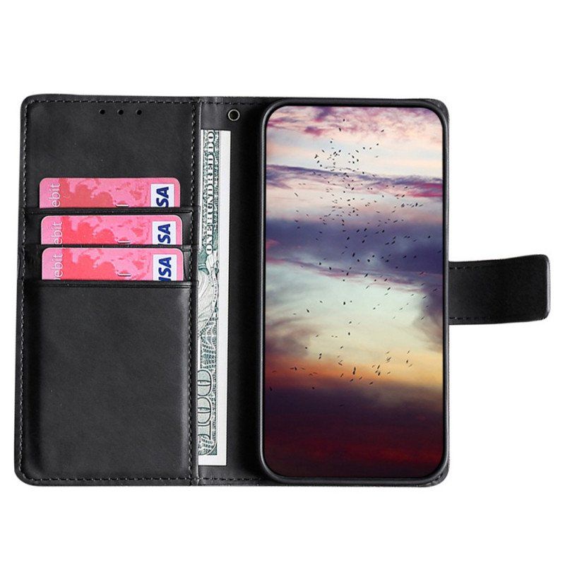 Etui Folio do Xiaomi 12 Pro Krokodyl Dotykający Skóry