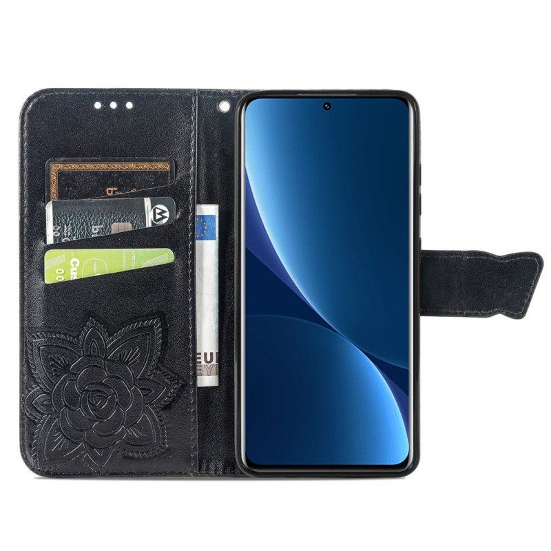 Etui Folio do Xiaomi 12 Pro Pół Motyla