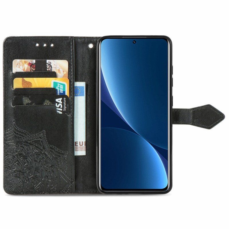 Etui Folio do Xiaomi 12 Pro Średniowiecze Mandali