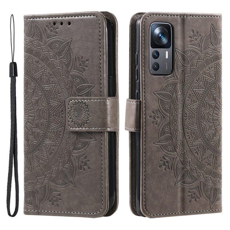 Etui Folio do Xiaomi 12T / 12T Pro Mandala Sun Ze Smyczą