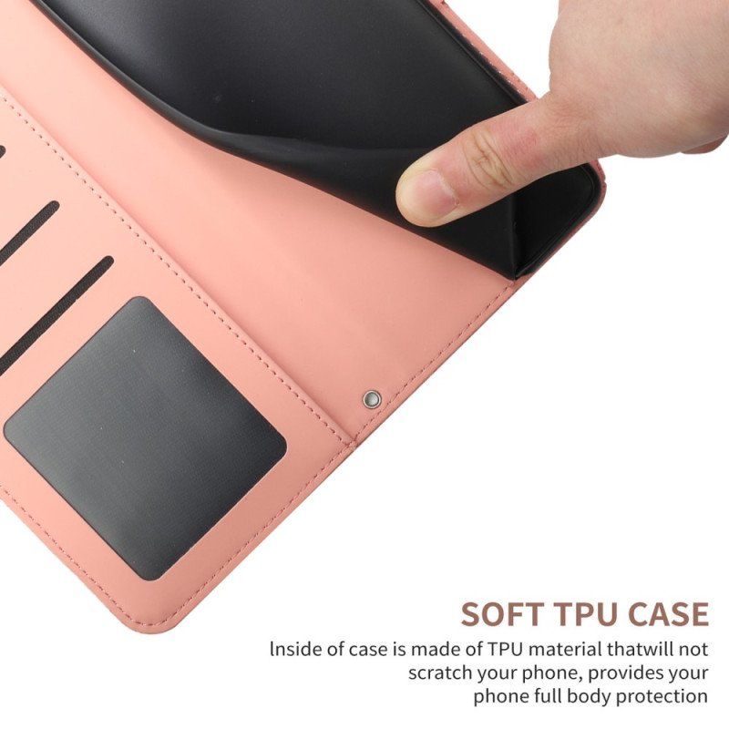 Etui Folio do Xiaomi 12T / 12T Pro Motyle Z Smyczą