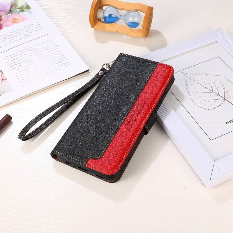 Etui Folio do Xiaomi 12T / 12T Pro Rfid Khazneh W Stylu Liczi