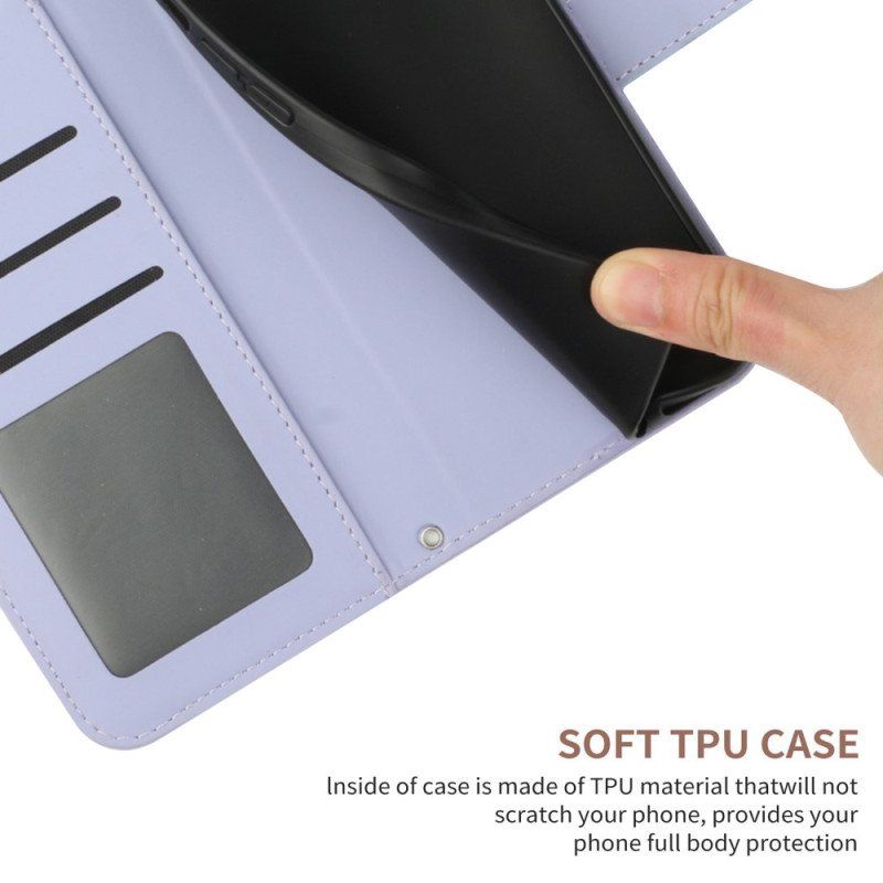 Etui Folio do Xiaomi 12T / 12T Pro Słonecznik I Pasek Na Ramię