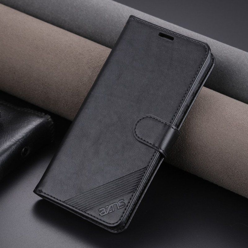 Etui Folio do Xiaomi 13 Efekt Skóry Azns