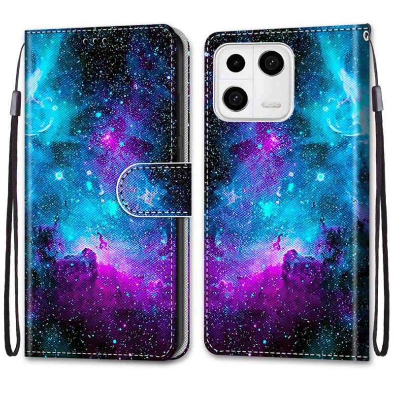 Etui Folio do Xiaomi 13 Kosmiczne Niebo