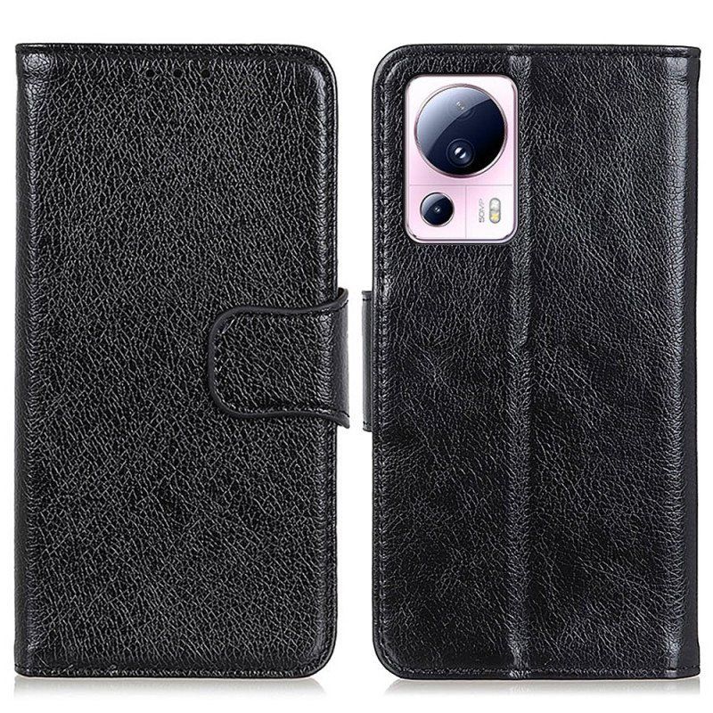 Etui Folio do Xiaomi 13 Lite Dwoina Skóry Nappa