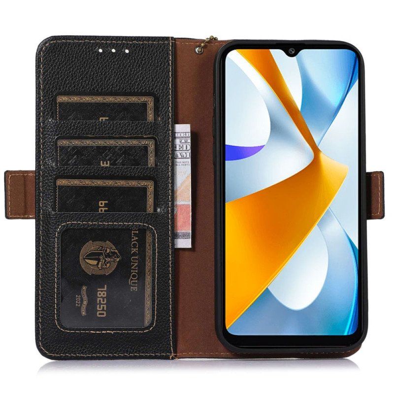 Etui Folio do Xiaomi 13 Lite Etui Ochronne Ochrona Rfid Z Prawdziwej Skóry