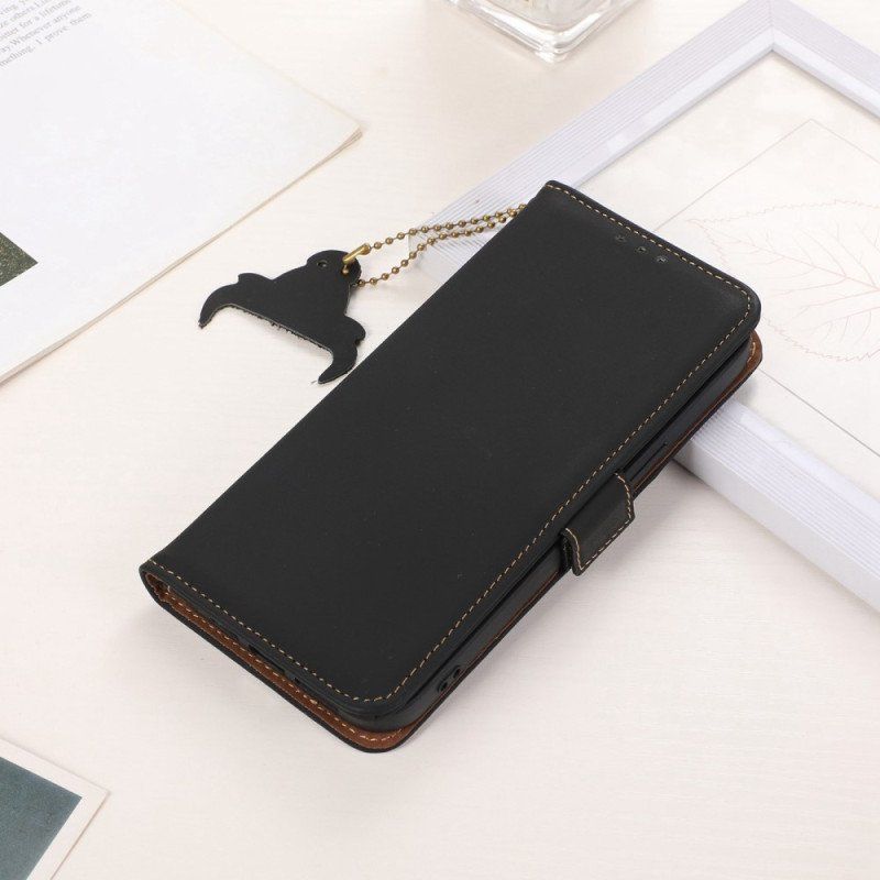 Etui Folio do Xiaomi 13 Lite Etui Ochronne Ochrona Rfid Z Prawdziwej Skóry