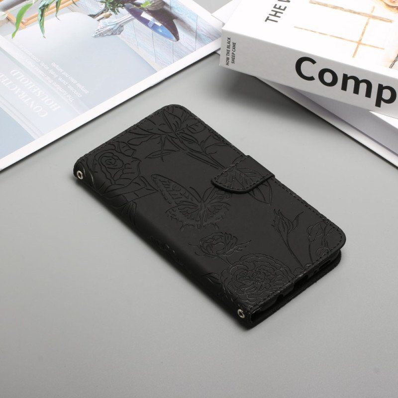 Etui Folio do Xiaomi 13 Motyle I Smycz