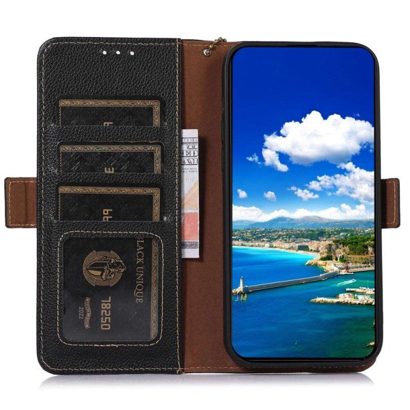 Etui Folio do Xiaomi 13 Pro Etui Ochronne Ochrona Rfid Z Prawdziwej Skóry