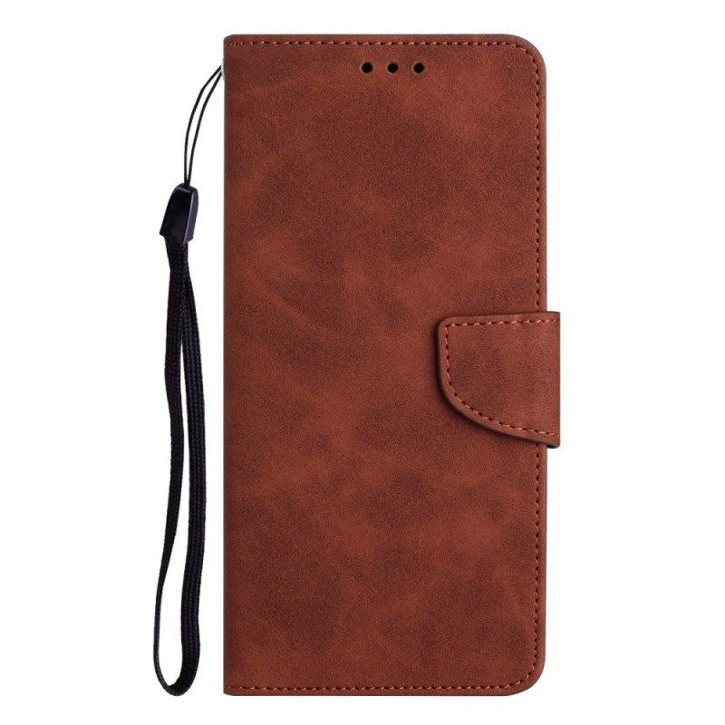 Etui Folio do Xiaomi Redmi A1 Smycz W Jednolitym Kolorze