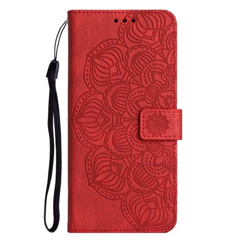 Etui Folio do Xiaomi Redmi A1 z Łańcuch Paskowata Mandala