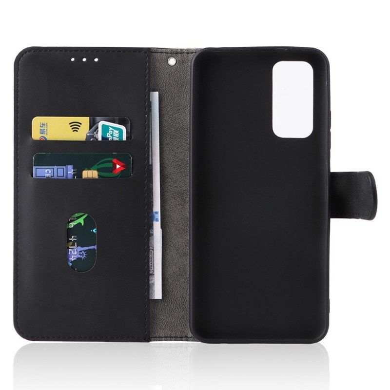 Etui Folio do Xiaomi Redmi Note 11 / 11S Dotyk Skóry Ze Smyczą