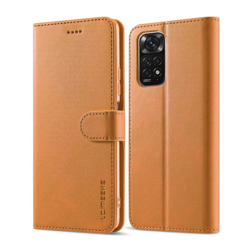 Etui Folio do Xiaomi Redmi Note 11 / 11S Lc.imeeke Efekt Skóry