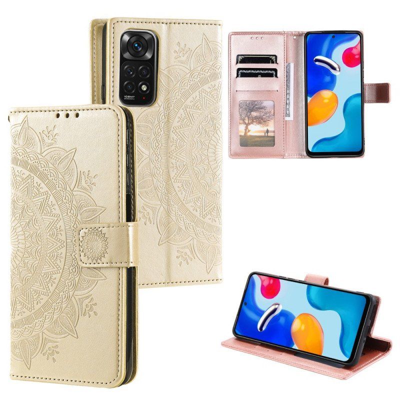 Etui Folio do Xiaomi Redmi Note 11 / 11S Mandala Słońca