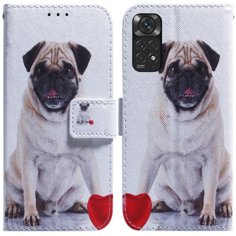 Etui Folio do Xiaomi Redmi Note 11 / 11S Mops Pies