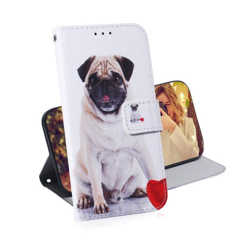 Etui Folio do Xiaomi Redmi Note 11 / 11S Mops Pies