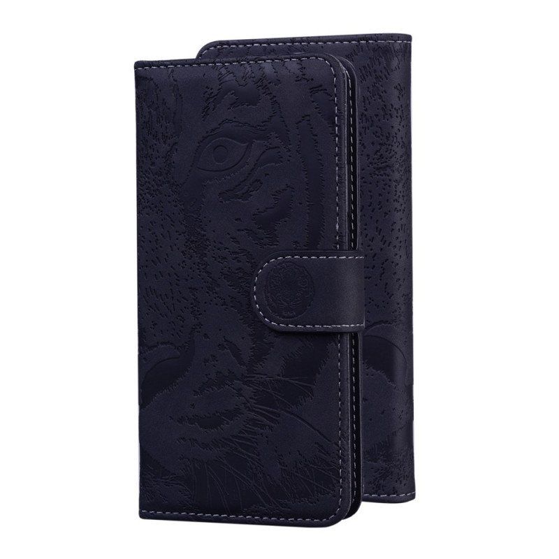 Etui Folio do Xiaomi Redmi Note 11 / 11S Nadruk Twarzy Tygrysa