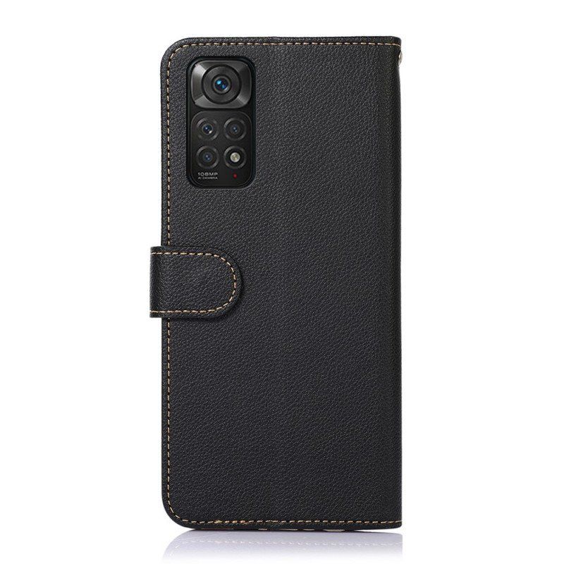 Etui Folio do Xiaomi Redmi Note 11 / 11S Rfid Khazneh W Stylu Liczi