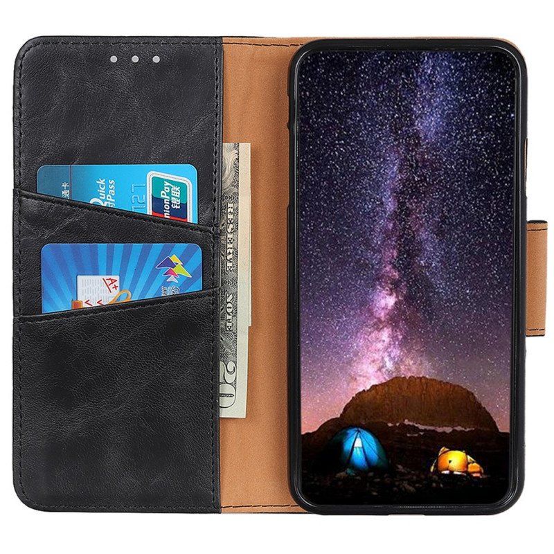 Etui Folio do Xiaomi Redmi Note 11 / 11S Skórzany Futerał Klapa Magnetyczna Tekstury