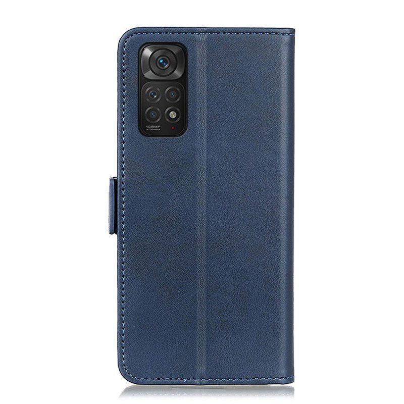 Etui Folio do Xiaomi Redmi Note 11 / 11S Skórzany Futerał Podwójna Klapa