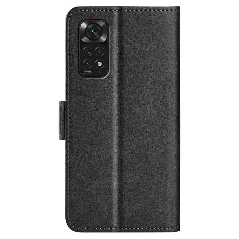 Etui Folio do Xiaomi Redmi Note 11 / 11S Skórzany Futerał Podwójna Klapa