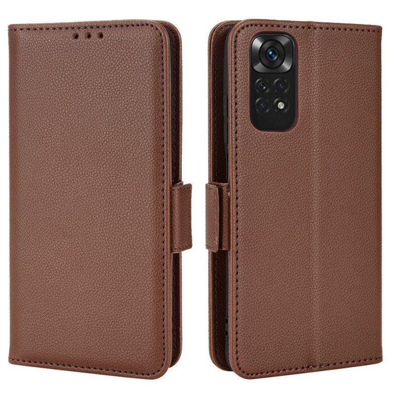 Etui Folio do Xiaomi Redmi Note 11 / 11S Tekstura Liczi