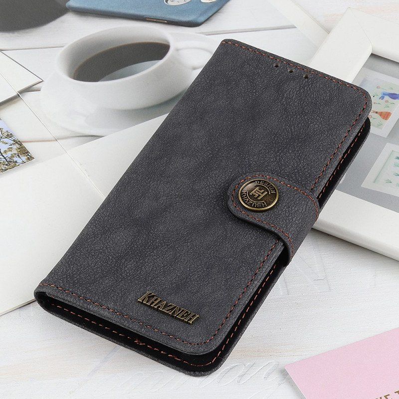 Etui Folio do Xiaomi Redmi Note 11 Pro / 11 Pro 5G Khazneh Dwoina Ze Sztucznej Skóry W Stylu Retro