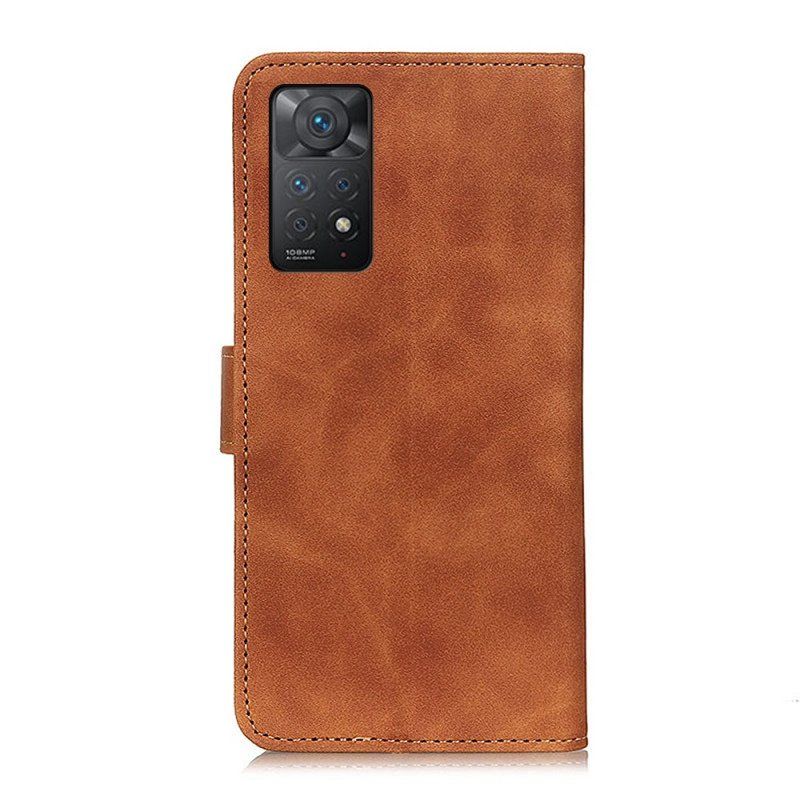 Etui Folio do Xiaomi Redmi Note 11 Pro / 11 Pro 5G Khazneh Efekt Skóry W Stylu Vintage