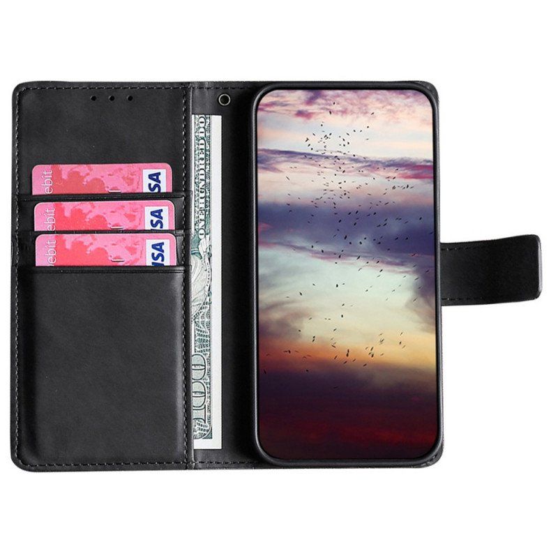 Etui Folio do Xiaomi Redmi Note 11 Pro / 11 Pro 5G Krokodyl Dotykający Skóry