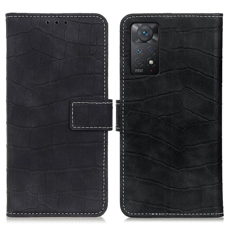 Etui Folio do Xiaomi Redmi Note 11 Pro / 11 Pro 5G Moc Krokodyla