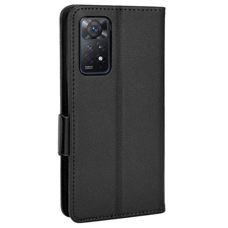 Etui Folio do Xiaomi Redmi Note 11 Pro / 11 Pro 5G Sztuczna Skóra Liczi